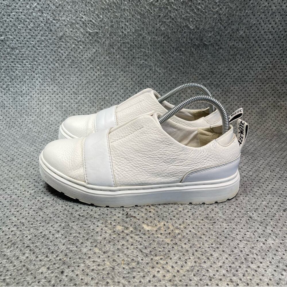 Dr. Martens Lylah White Leather Slip On Shoes Size 8 Women’s